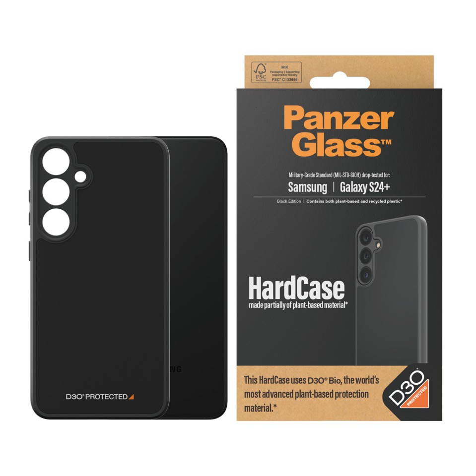 PanzerGlass - Hardcase med D3O Galaxy S24 Plus Sort