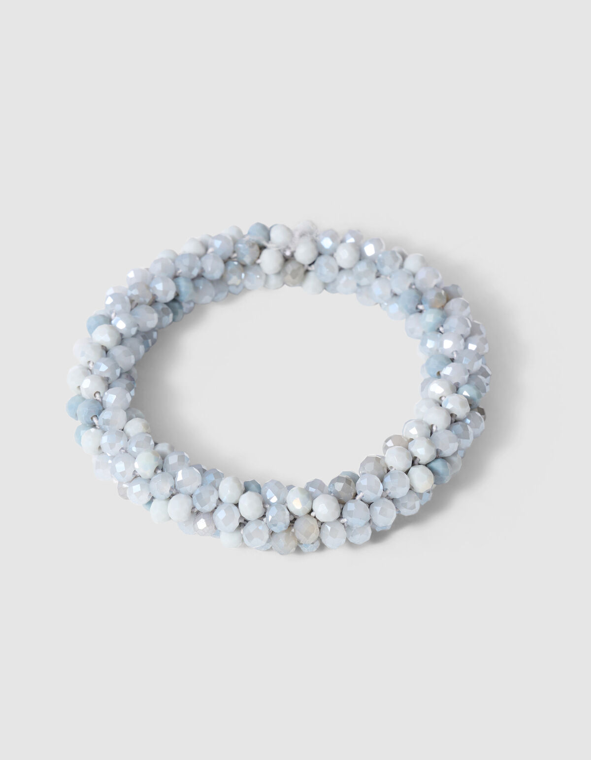 Beaded Armband Lichtgrijs