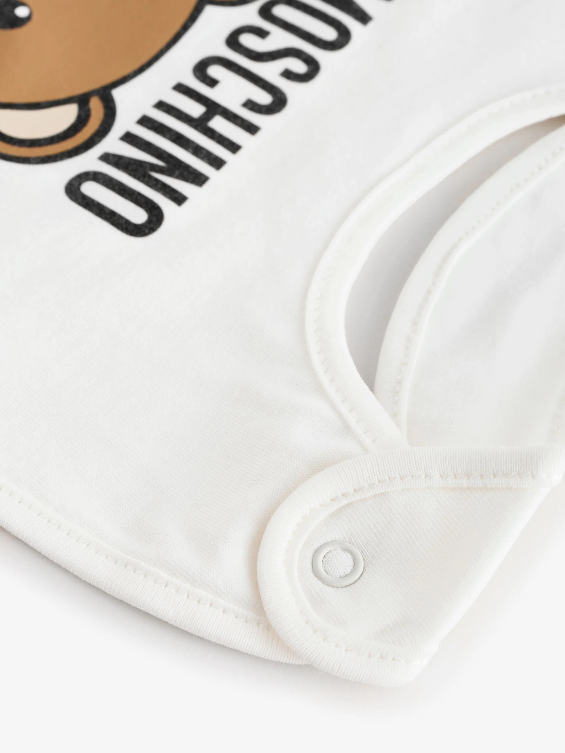 Moschino Baby Logo Hat and Bib Giftset With Giftbox