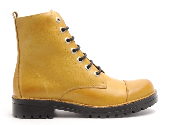 Chacal boots bottine plates femme 6054 jaune