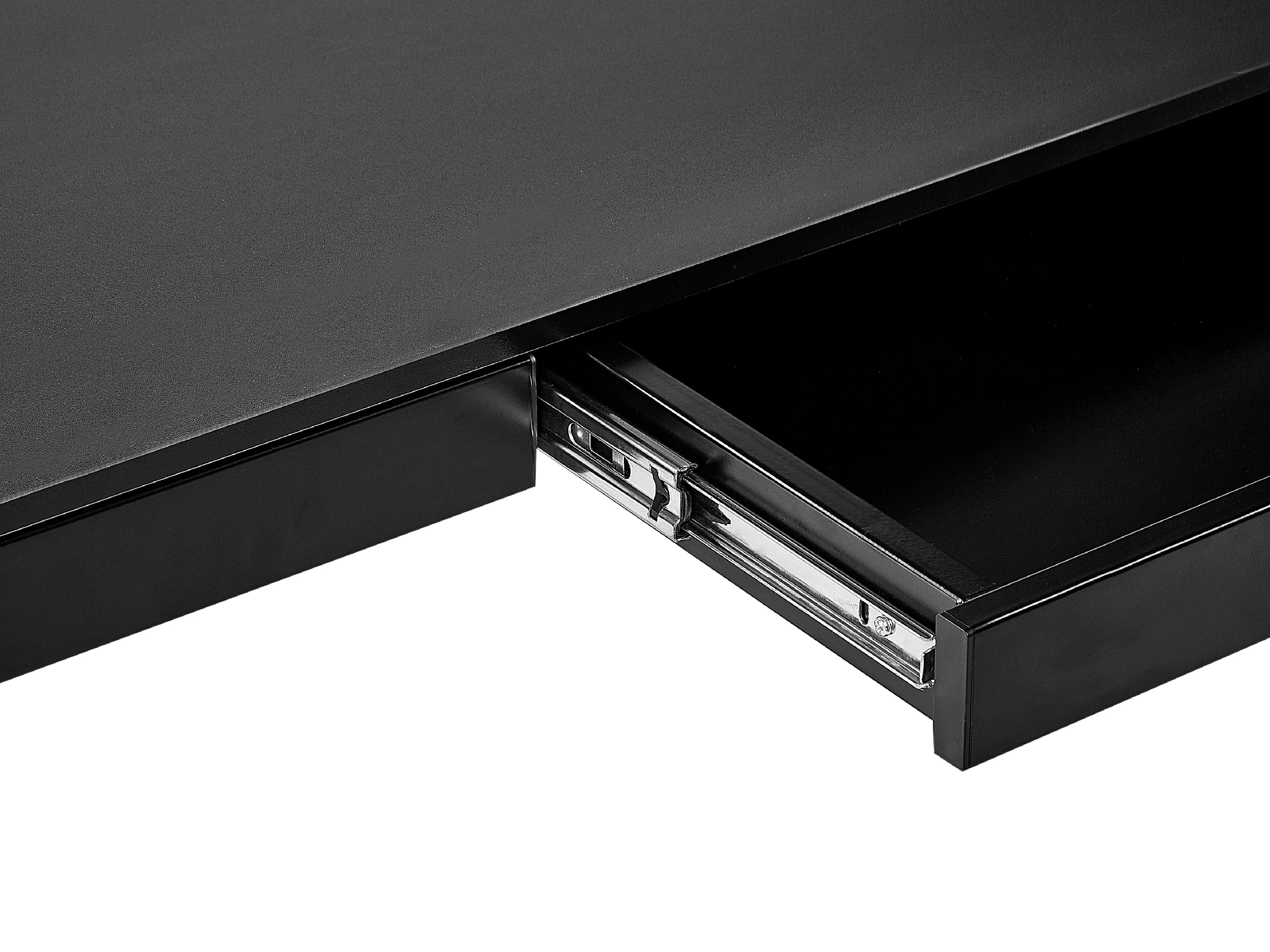 Elektrisch verstelbaar sta-bureau KENLY Zwart 120 cm 60 cm met USB-poort