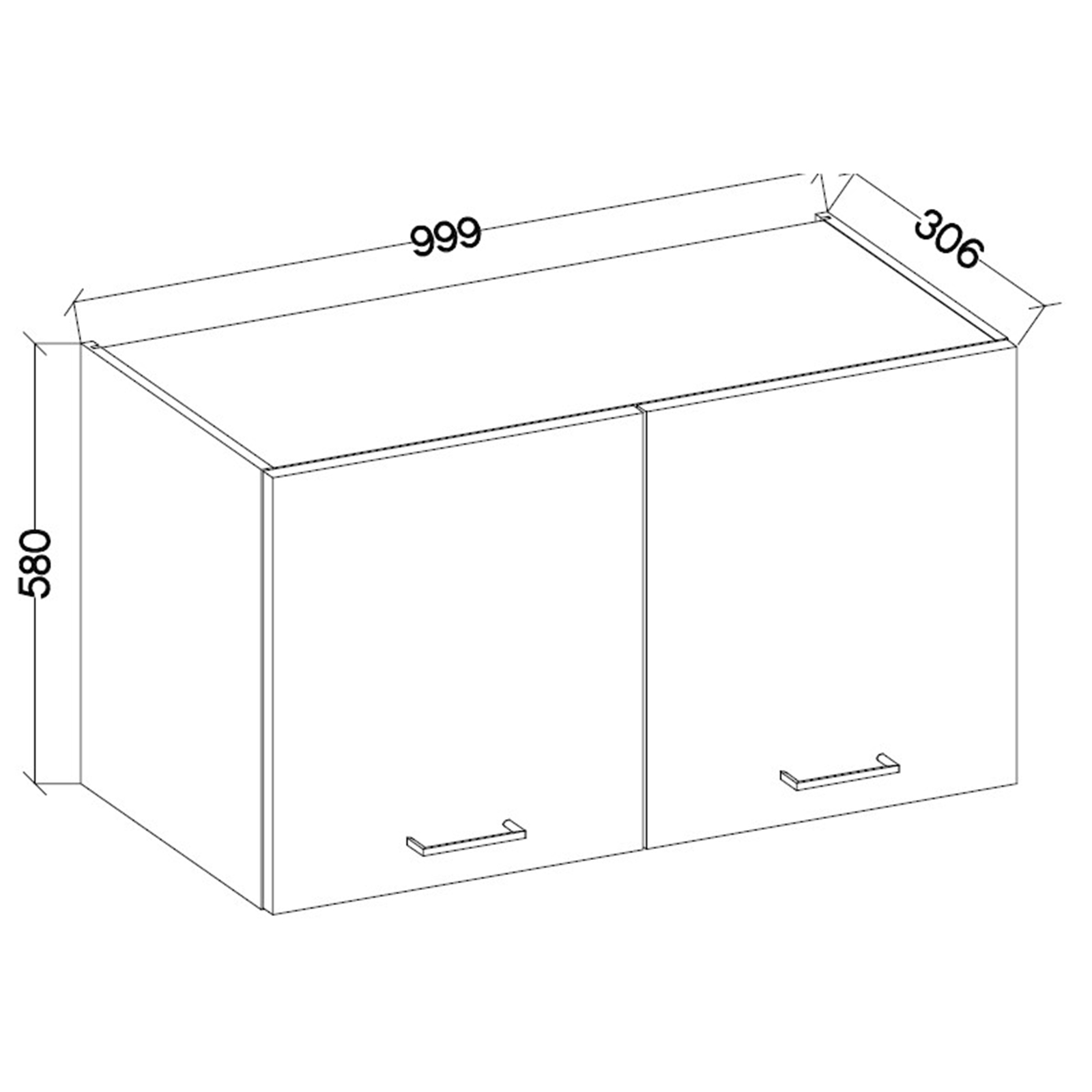 Küchenblock - Betonoptik dunkel - weiß matt - 270 cm