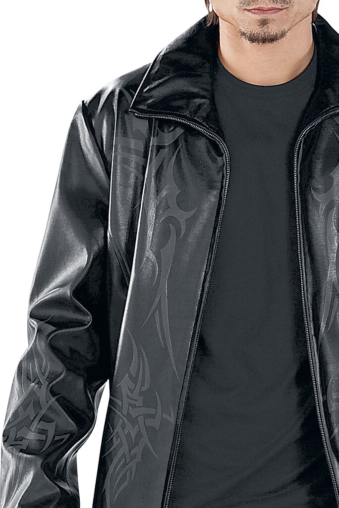 Manteau Tribal Manteau en imitation cuir
