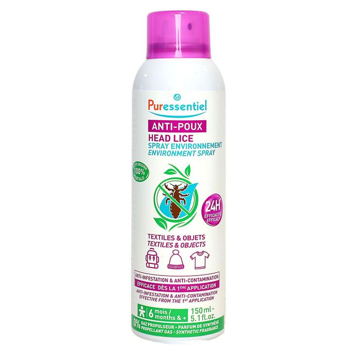 Spray anti-poux environnement 24h 150ml