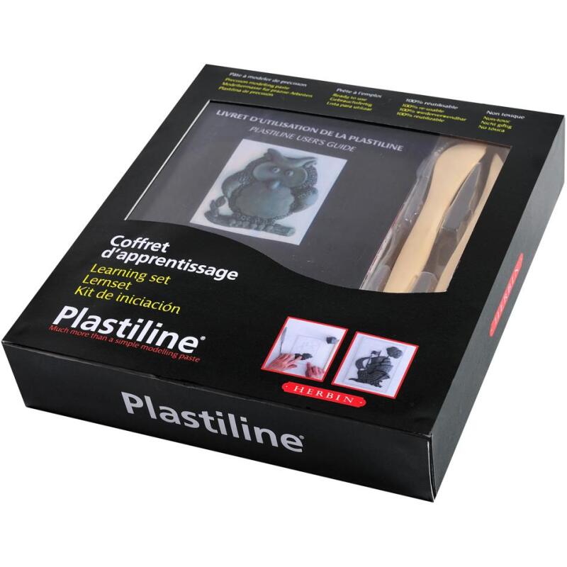 Coffret d'apprentissage à la Plastiline Français/Anglais - gris
