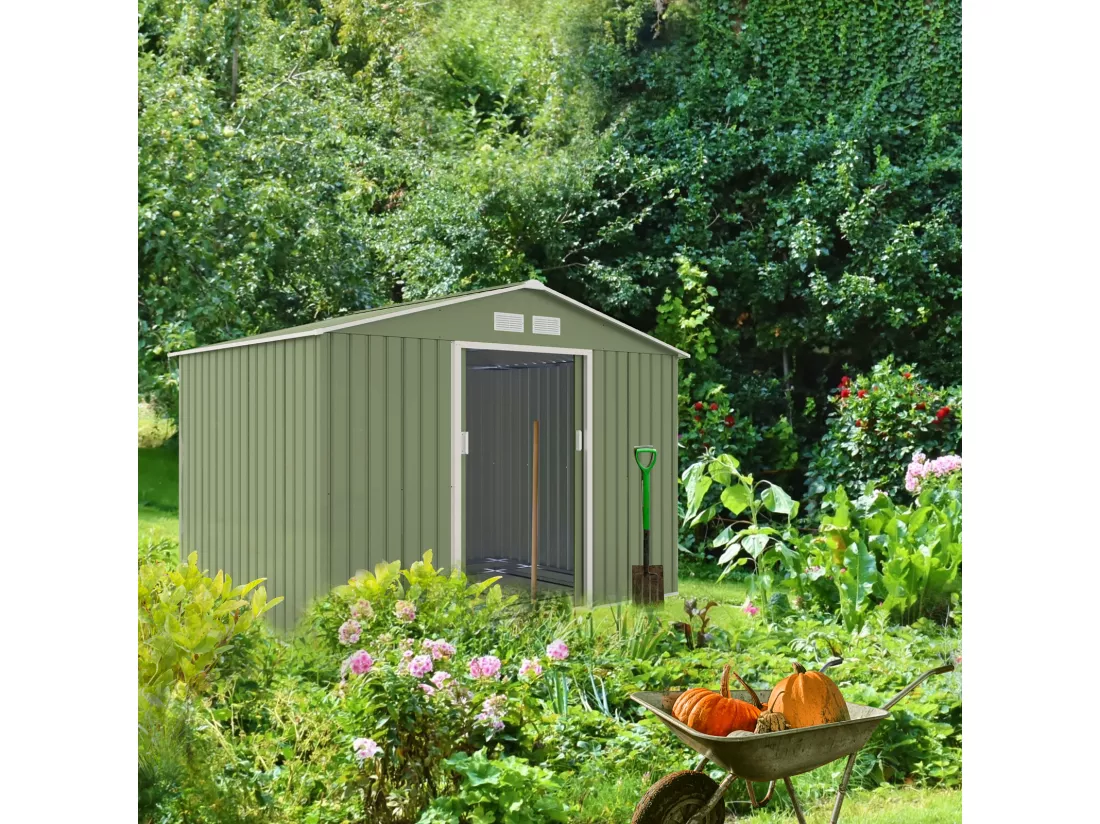 Abri de jardin en métal