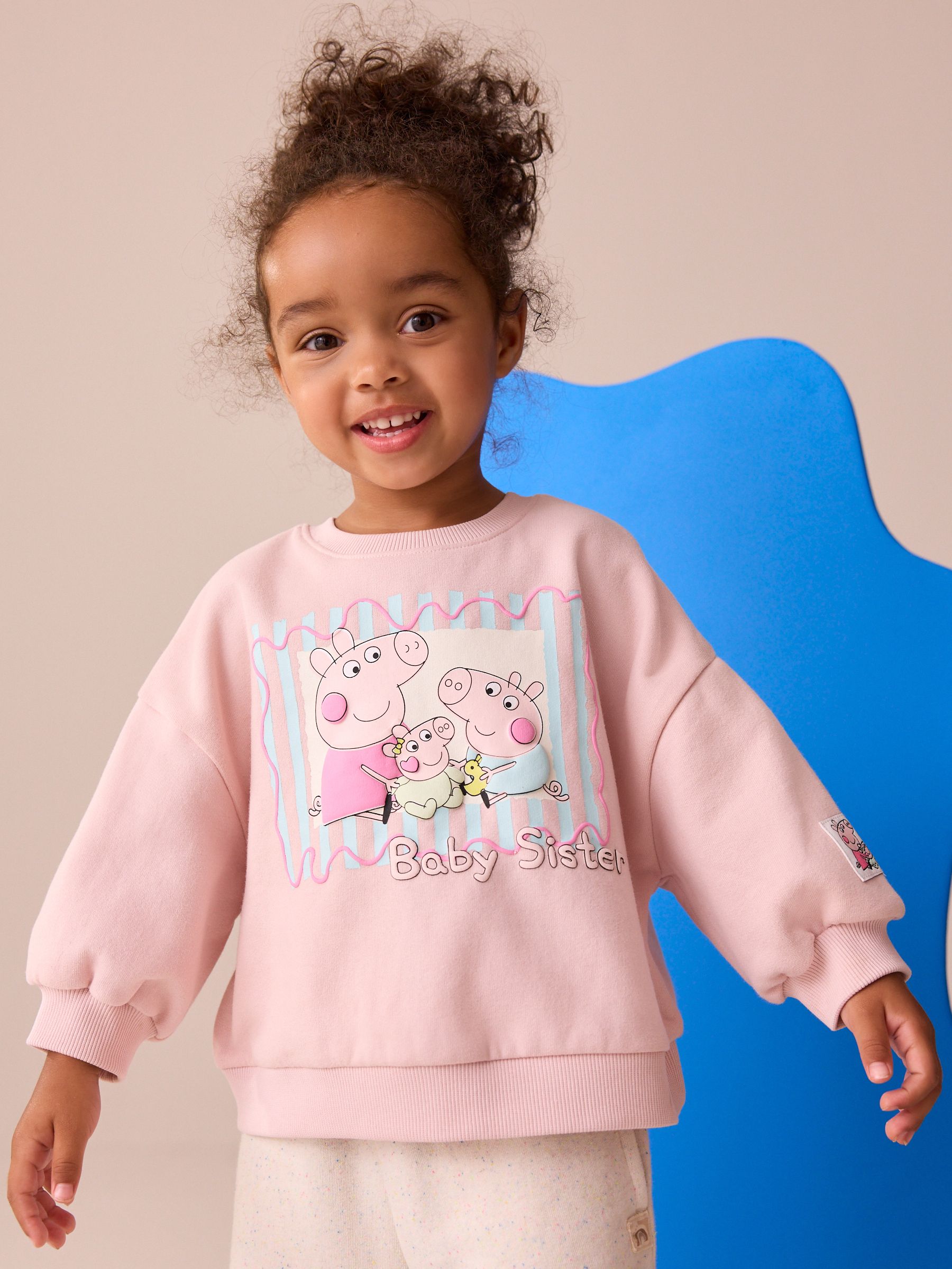 Roze - Peppa Pig & Evie Crew Neck Sweatshirt (3mths-7yrs)