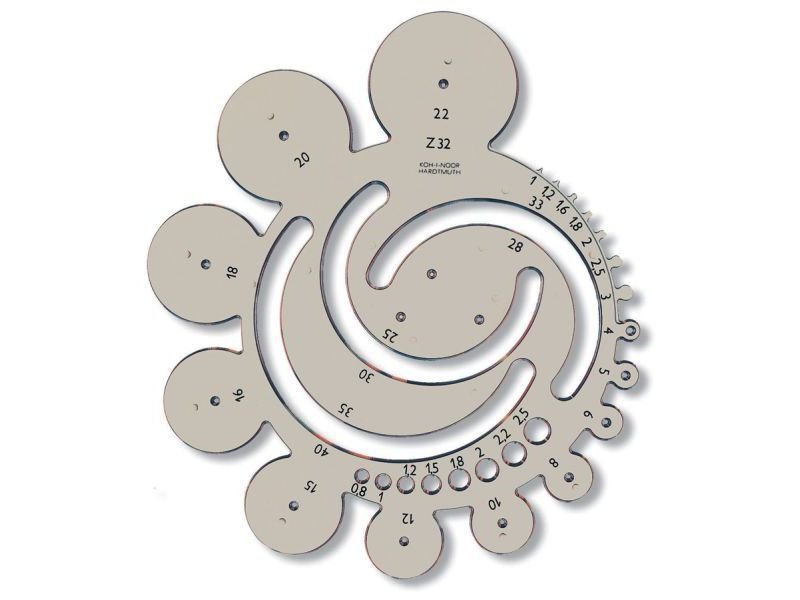Koh-i-Noor Radienschablone