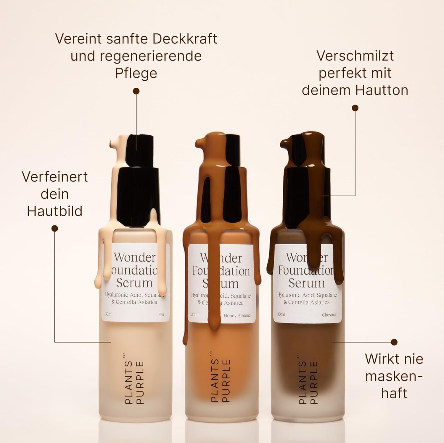 Plants are Purple® Wonder Foundation Serum: Porcelain
