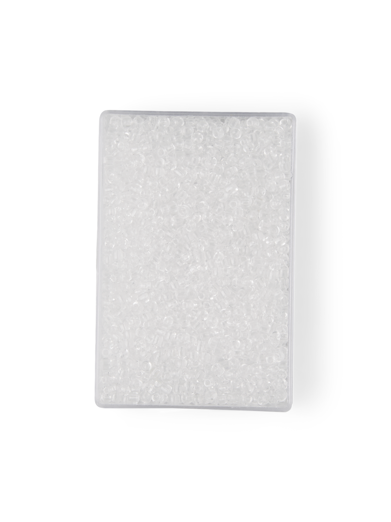 Glasperler | Glas. 2 x 1,5 mm. | Clear