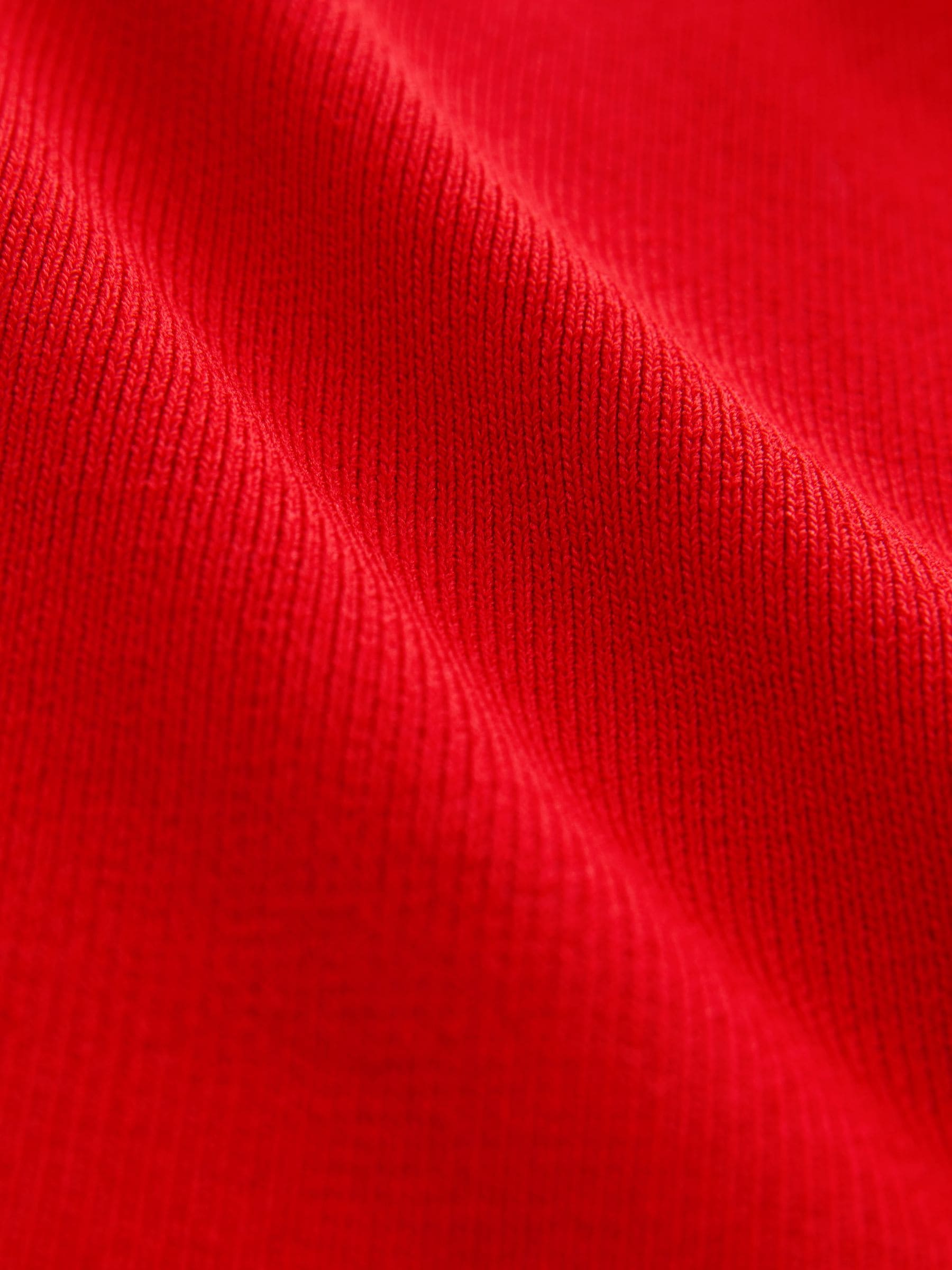 Rood - Slim jasje met versierde strik
