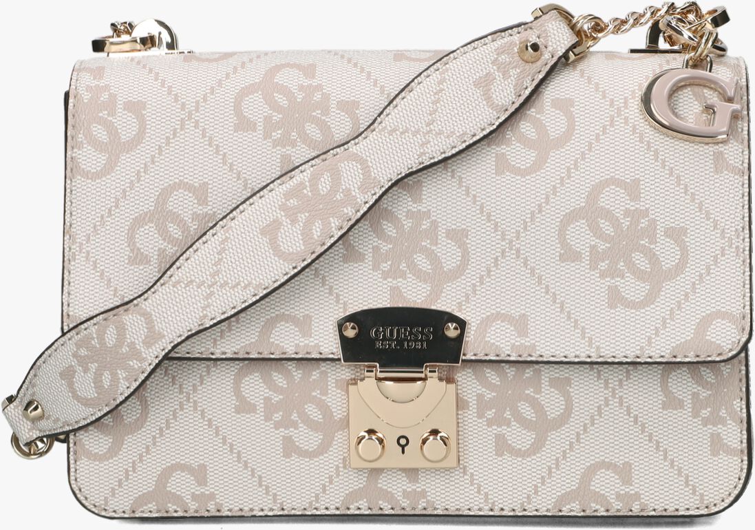 GUESS witte guess schoudertas eliette logo convertible xbody flap