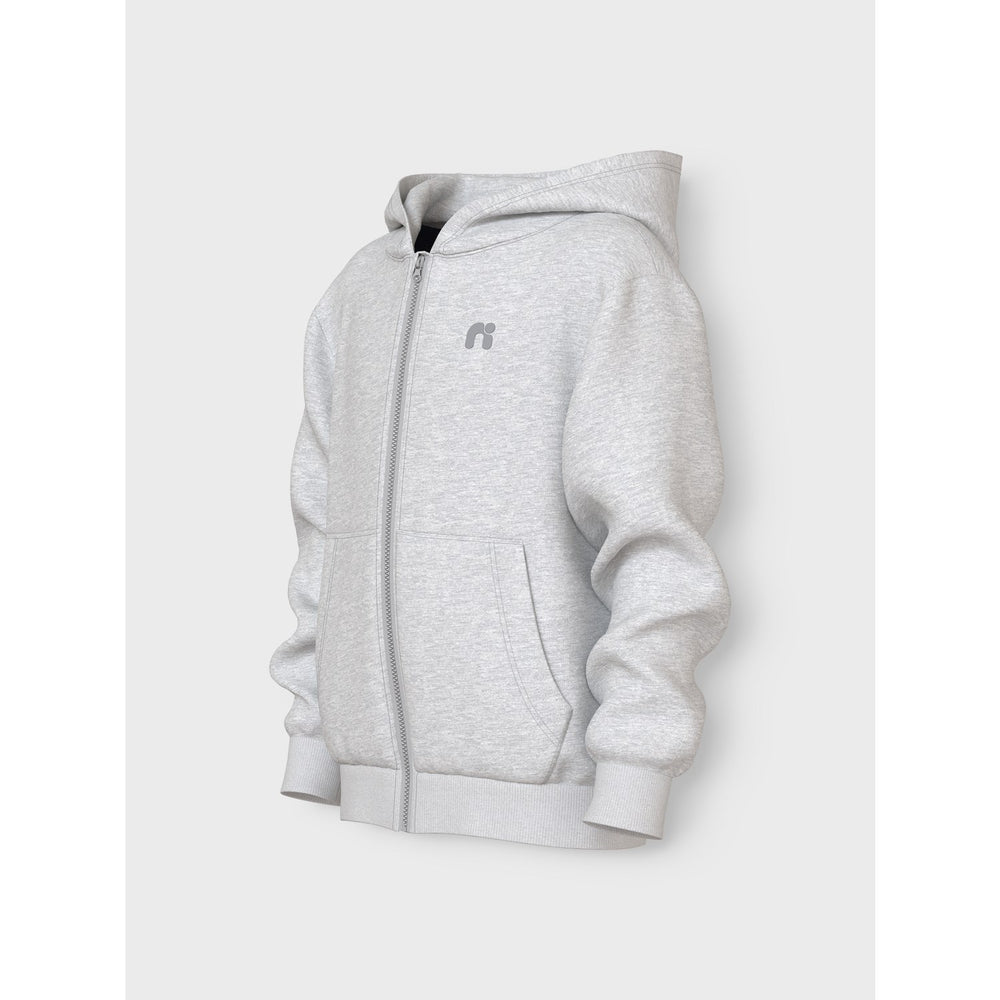 Køb Name It Grey Melange Valon Regular Sweat Cardigan