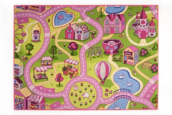 Legetæppe - Pink tivoli - 95 x 133 cm