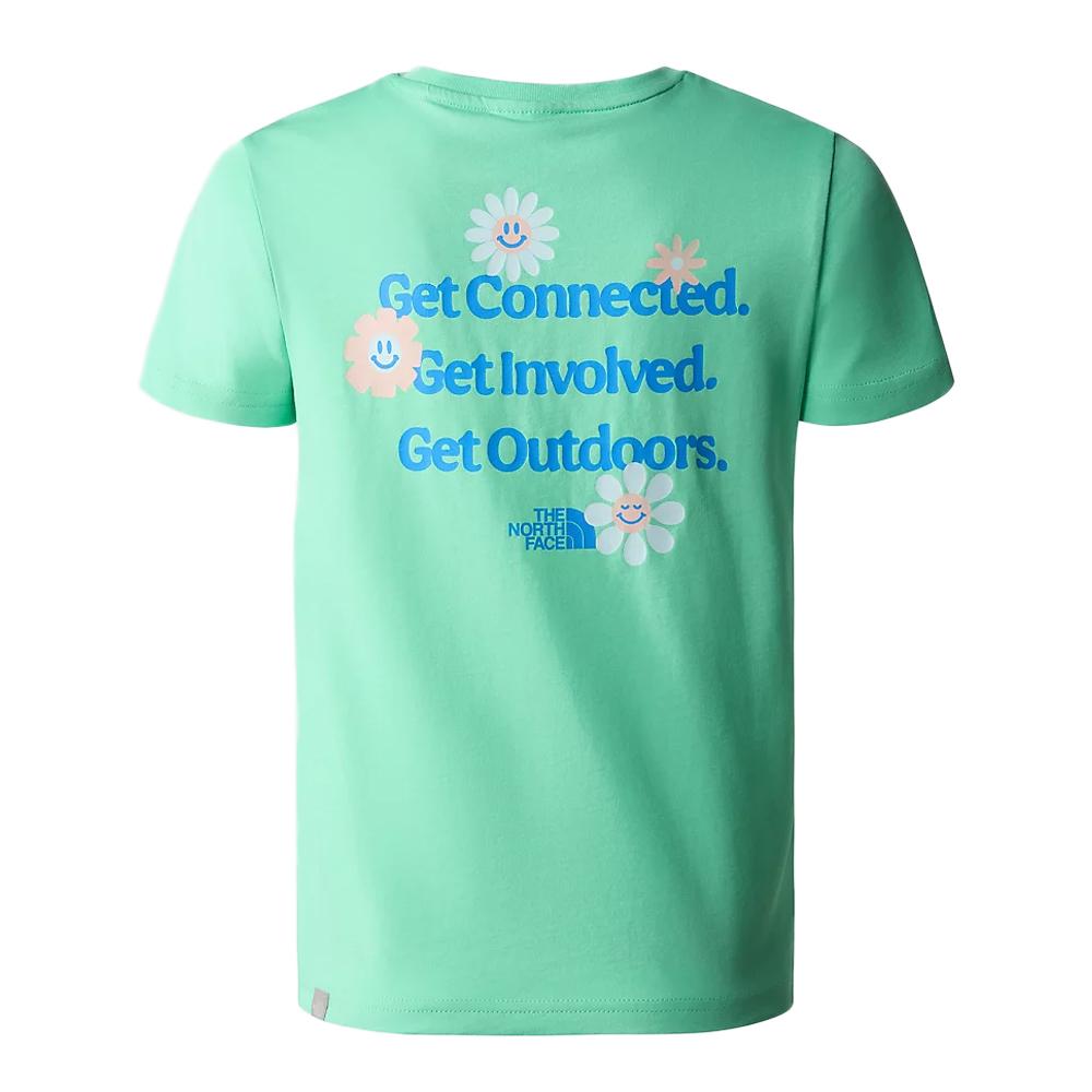 The North Face T-shirt Vert Fille The North Face Teen Festival Flowers