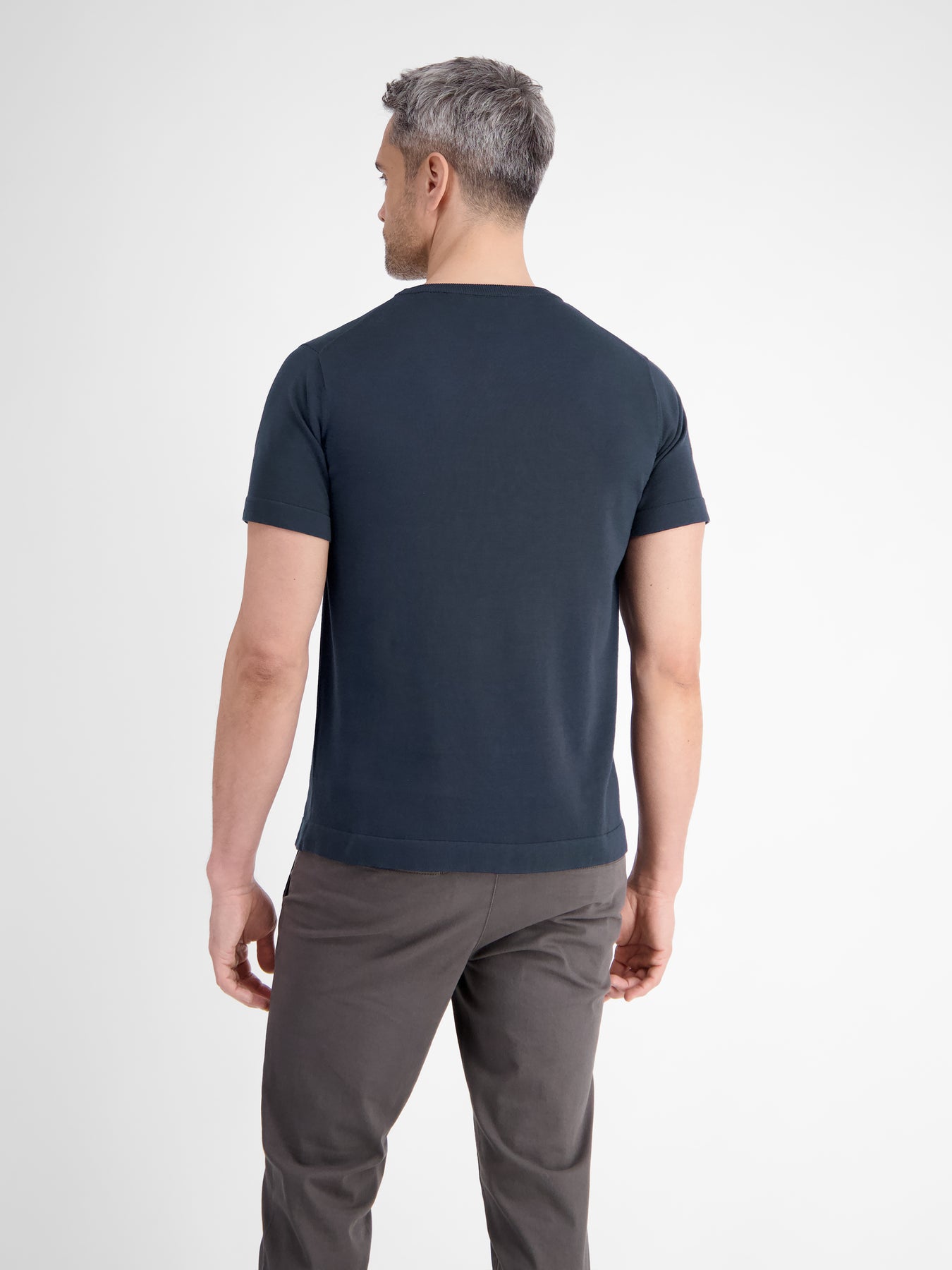 Strick-T-Shirt mit Brusttasche