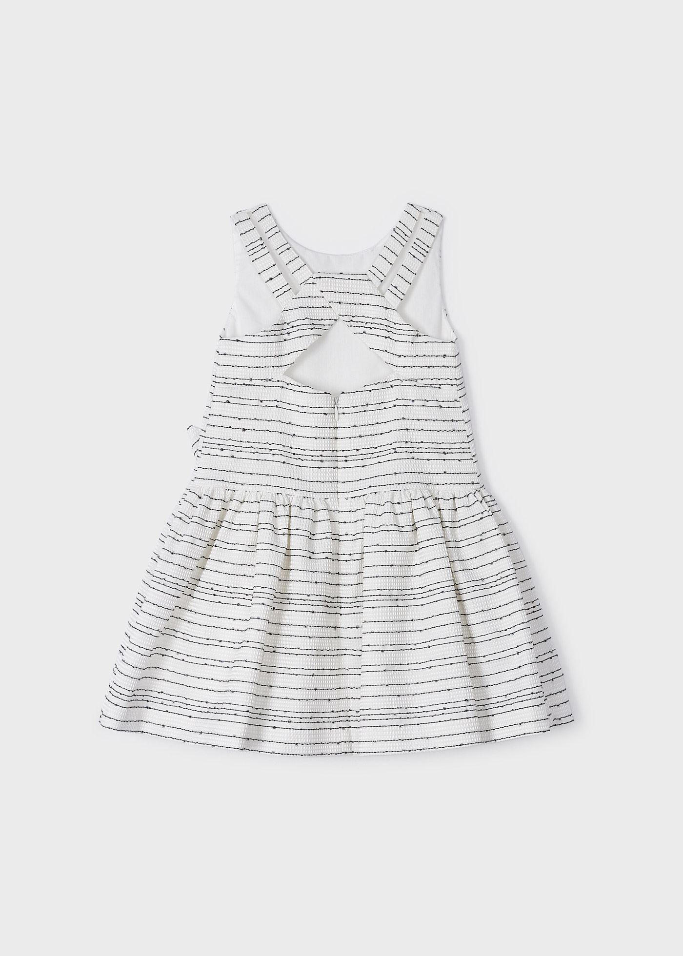 Vestido jacquard para menina