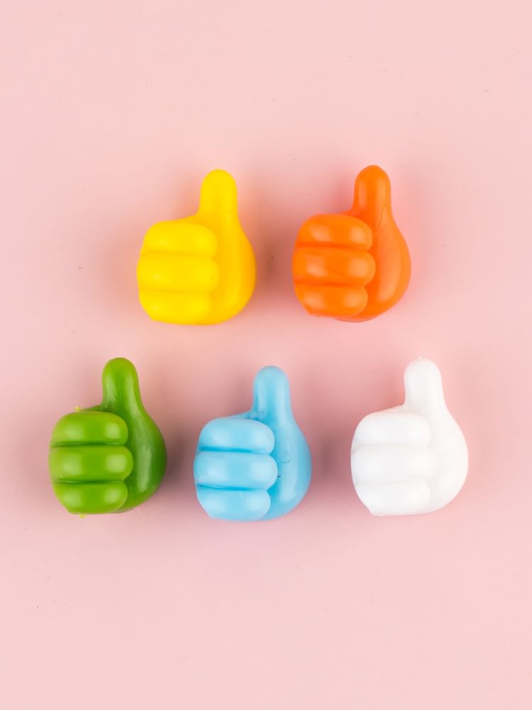 Worthbuy - Set van 4: Thumb Up Plastic Make-up Spatel Houder