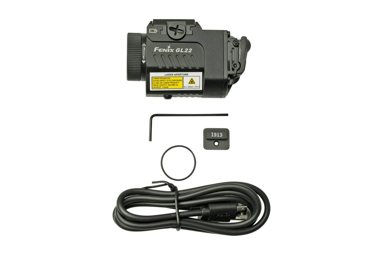 Fenix GL22, 750 lumen, tactische lamp met rode laser