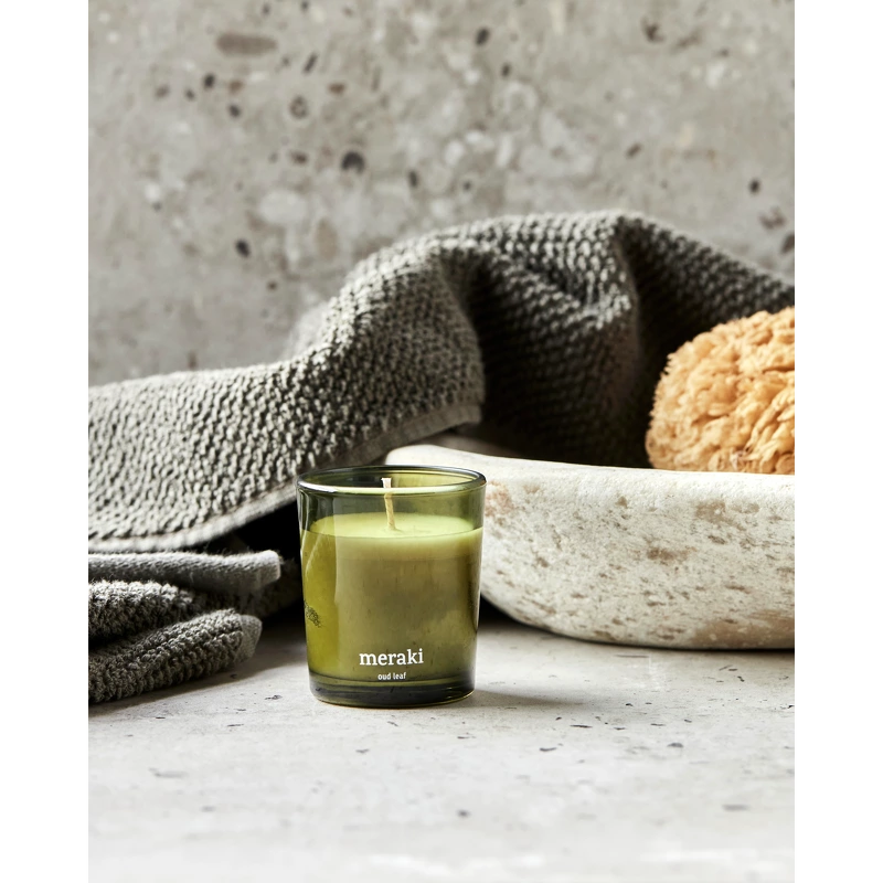 Meraki Scented Candle 2 x 60 gr. - Oud Leaf
