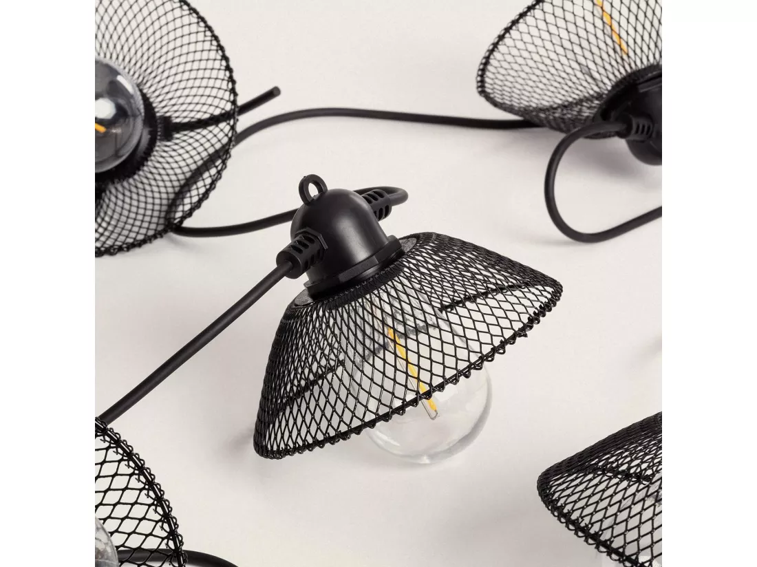 Guirlande Solaire Extérieure d'Ampoules LED Kodos 6.5m 3000K Blanc chaud