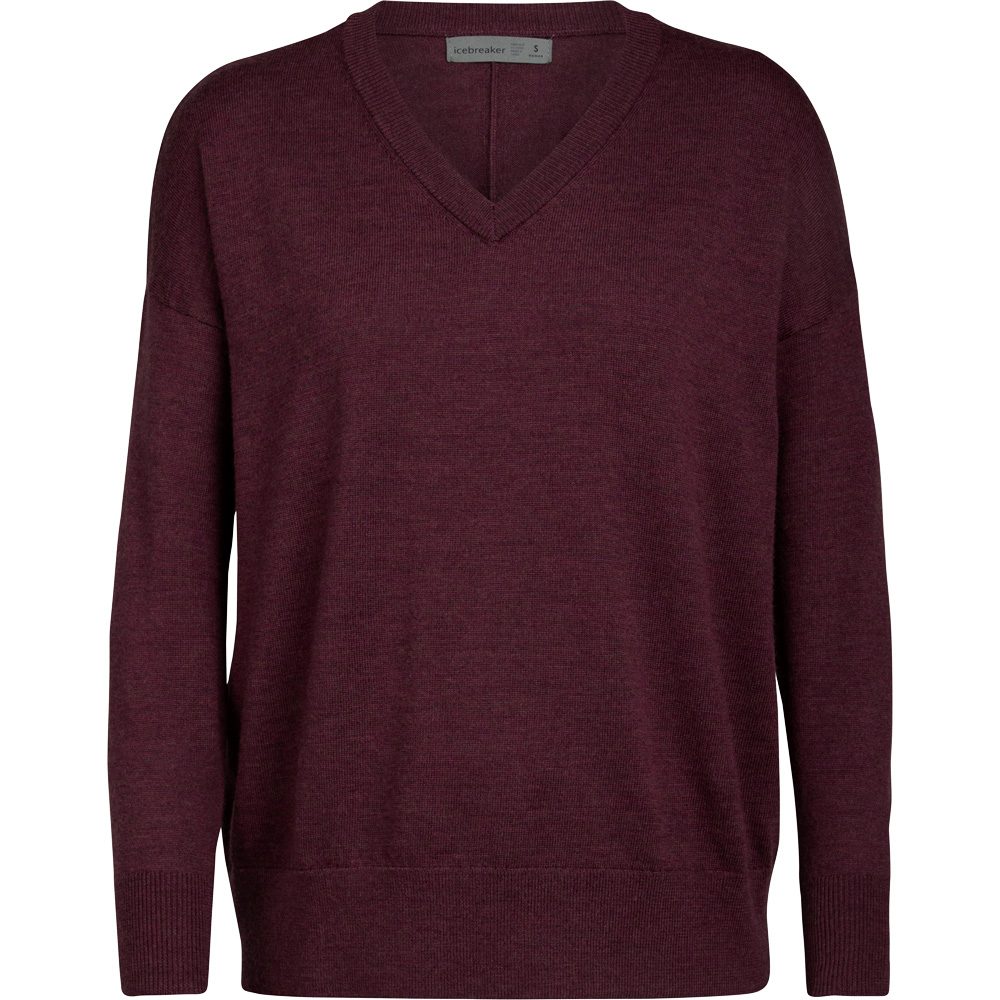 Icebreaker Shearer Pullover Damen pinot hthr