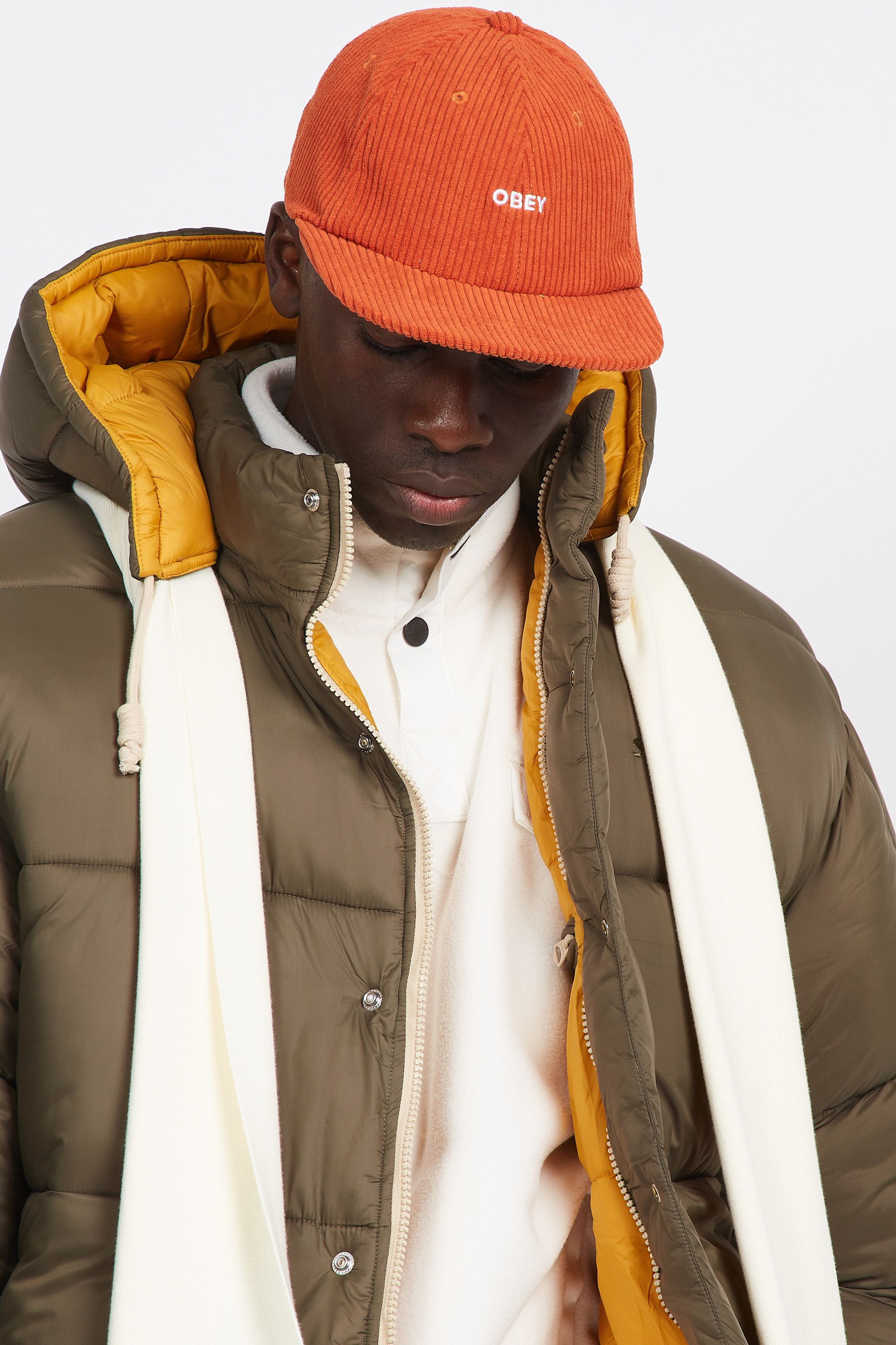 OBEY Casquette BOLD CORD 6 PANEL Orange