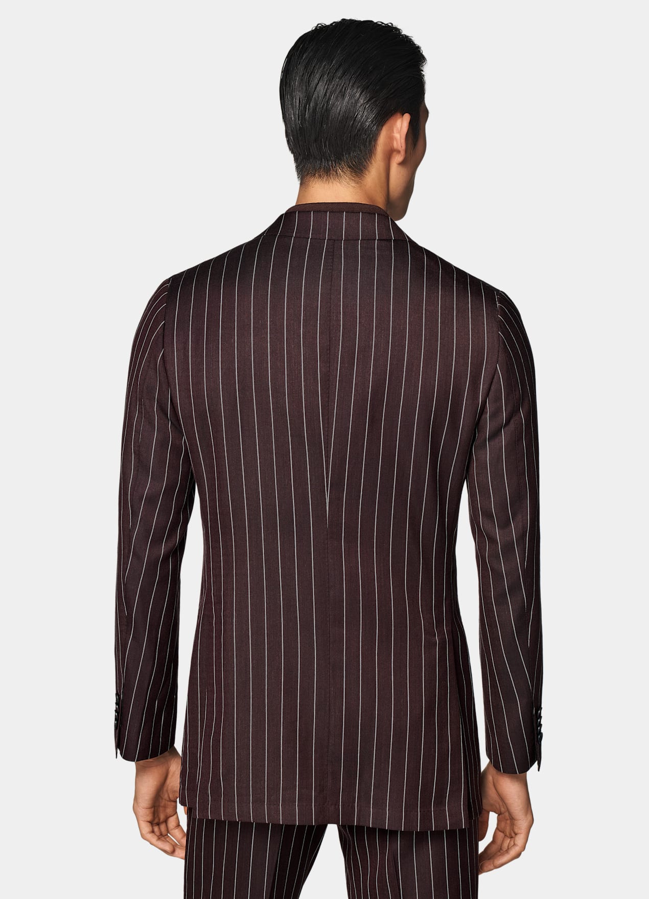 Costume Havana coupe Tailored bordeaux à rayures
