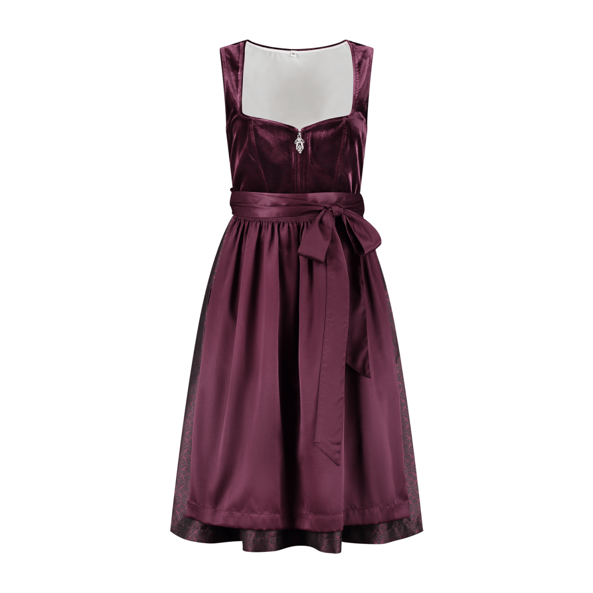 Bordeaux Rode Dirndl Jurk Oktoberfest 2 delig