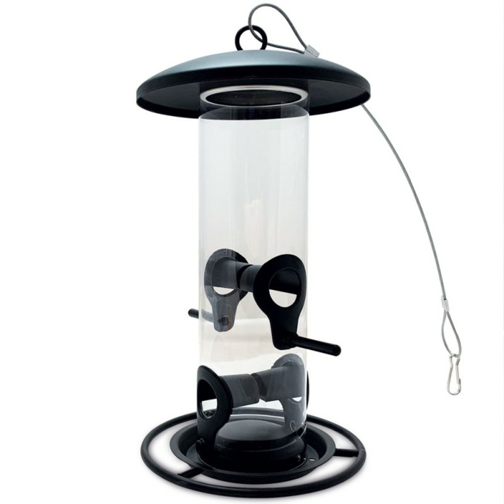 Mangeoire oiseaux extérieur à suspendre pour oiseaux sauvages pour jardin balcon distributeur de nourriture«34717 nourri-silo»
