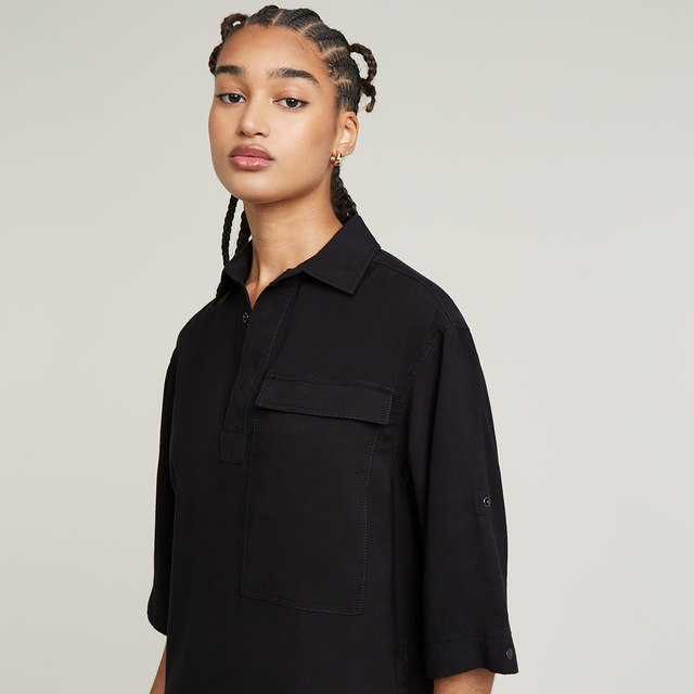 G-STAR Shirtkleid »Shirt Dress« Brusttasche mit krempelbaren Ärmeln