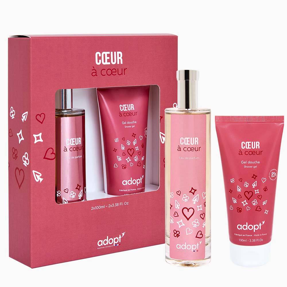 Cœur à cœur - Coffret eau de parfum 100ml + gel douche