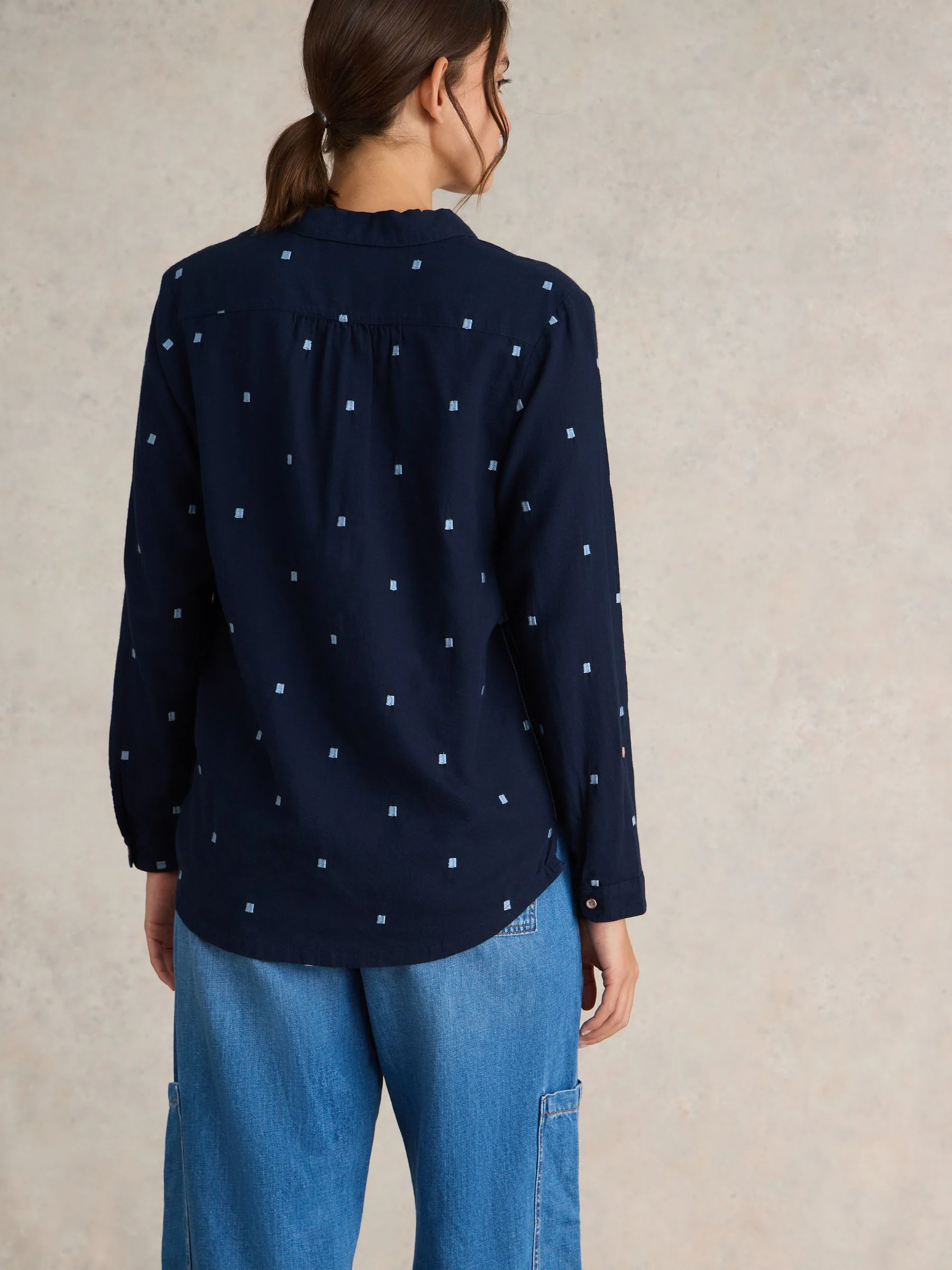 Donkerblauw - White Stuff Sophie overhemd