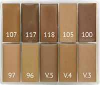 Maqpro - P20 SLIM 10er Palette Fard Creme, 15ml