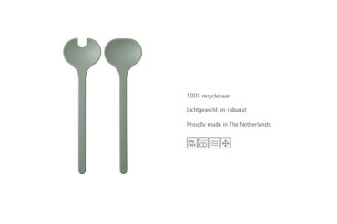 Saladebestek Silueta 2-delig - Nordic black