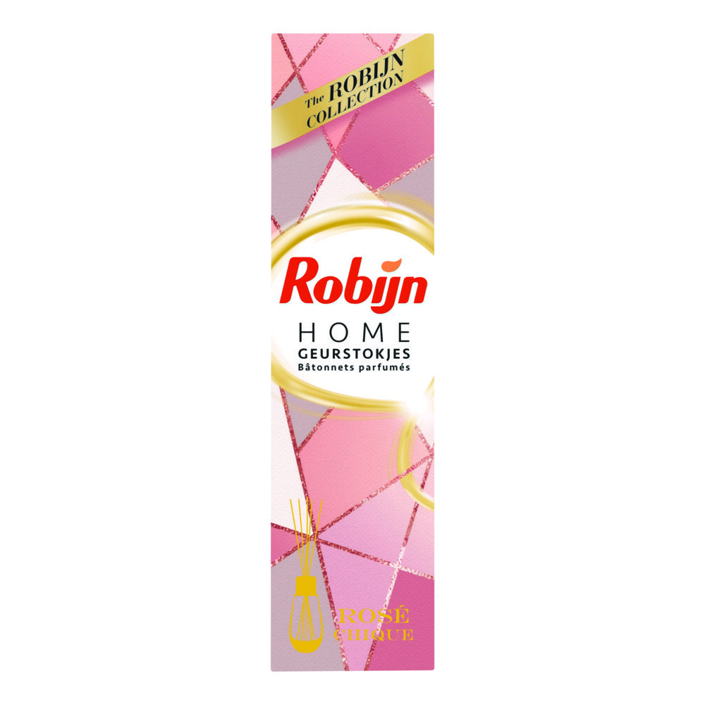 6x Robijn Geurstokjes Rose Chique45 ml