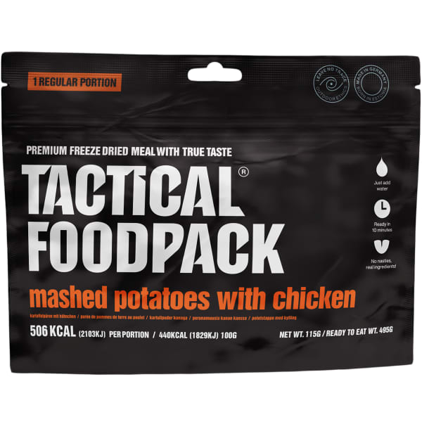 Repas lyophilisé TACTICAL FOODPACK MASHED POTATOES WITH CHICKEN 115G UNI