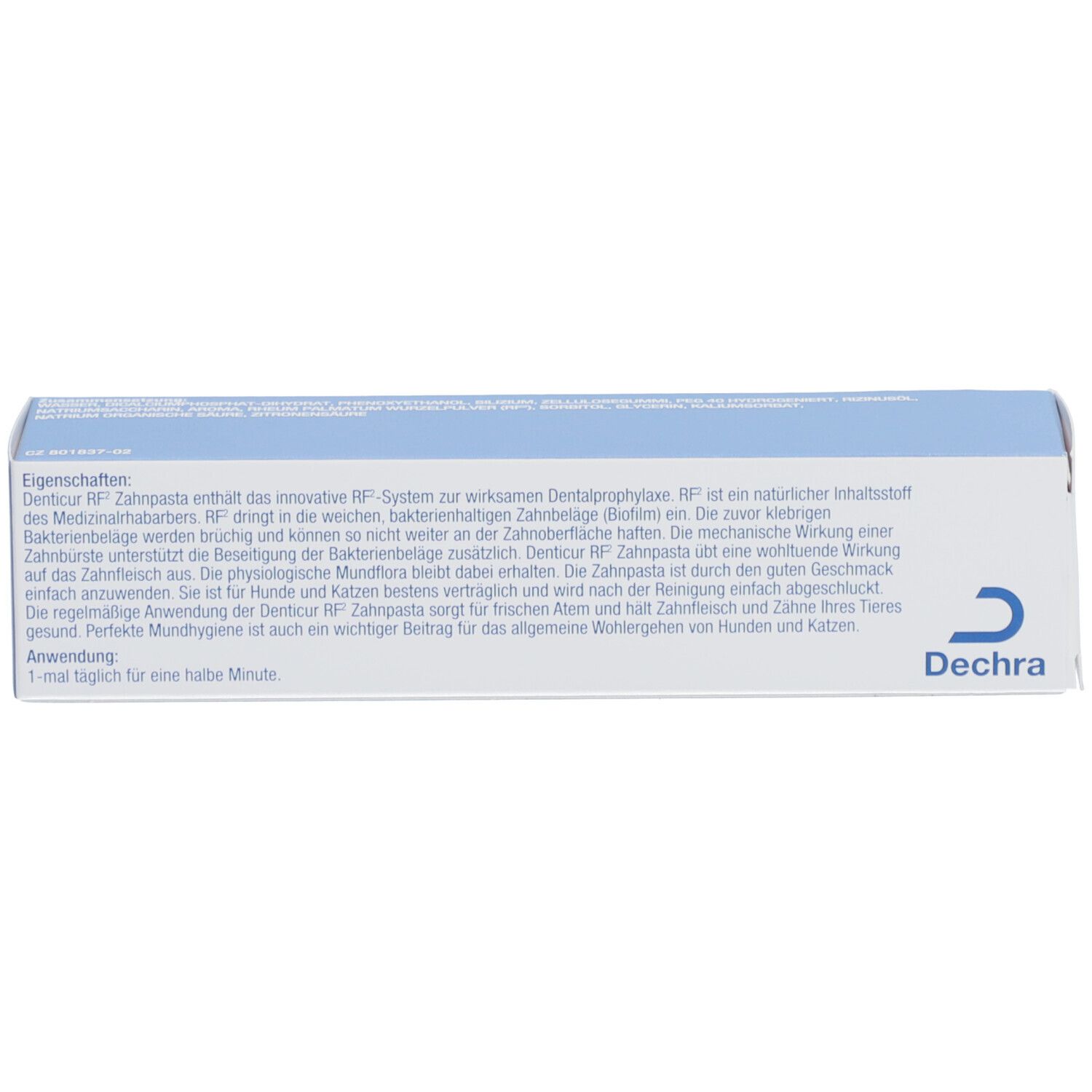 DENTICUR® RF2 Zahnpasta für Hunde und Katzen