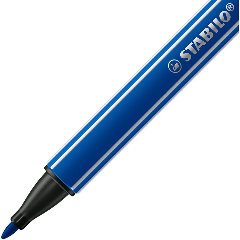 Stylo feutre Stabilo Pointmax écriture moyenne - Pochette de 4 couleurs classiques