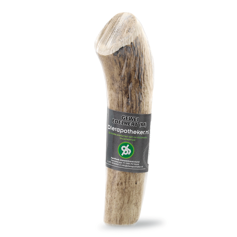 Dierapotheker Edelhert Gewei Kauwsnack Hond | M - circa 13 cm | 12251.1
