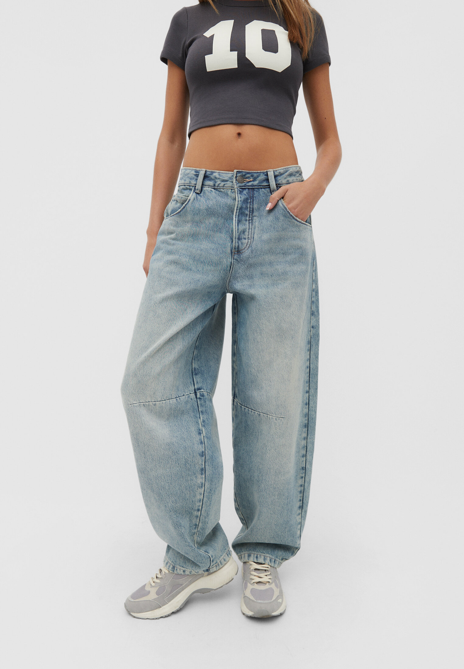 Calça jeans boyfriend folgada