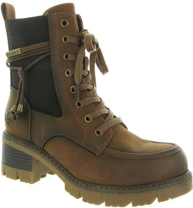 Rieker Dames 92032 veterlaarzen, bruin, 36 EU, bruin, 36 EU
