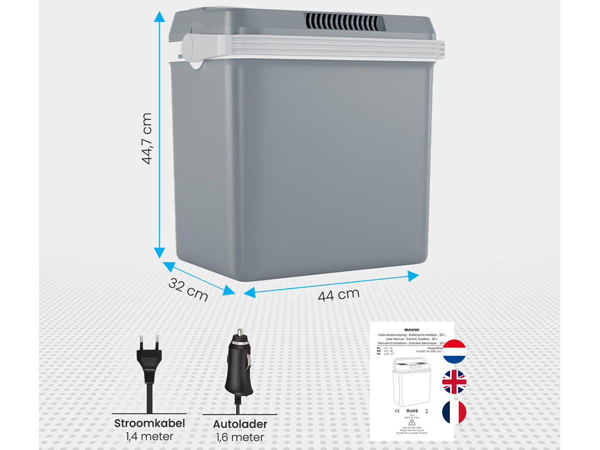 Auronic 25 liter koelbox - Grey