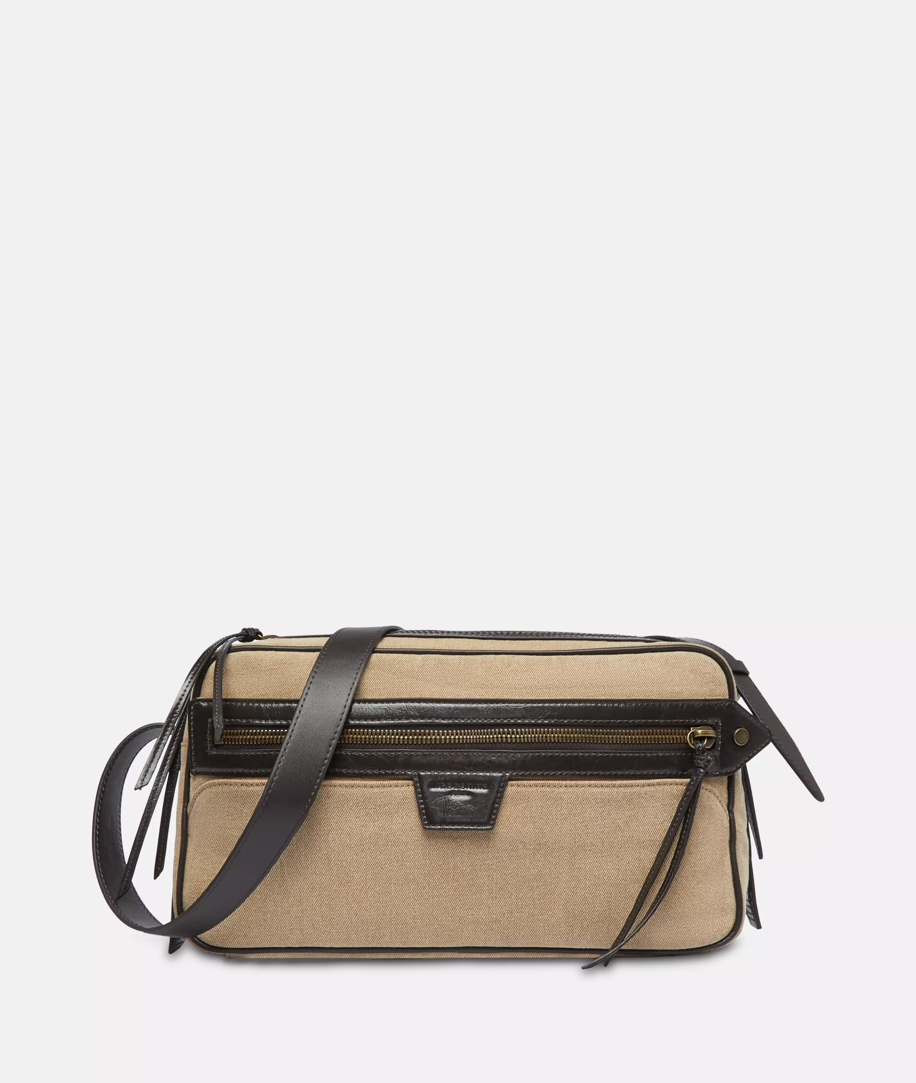 Denim Juno Satchel M Spacious denim shoulder bag