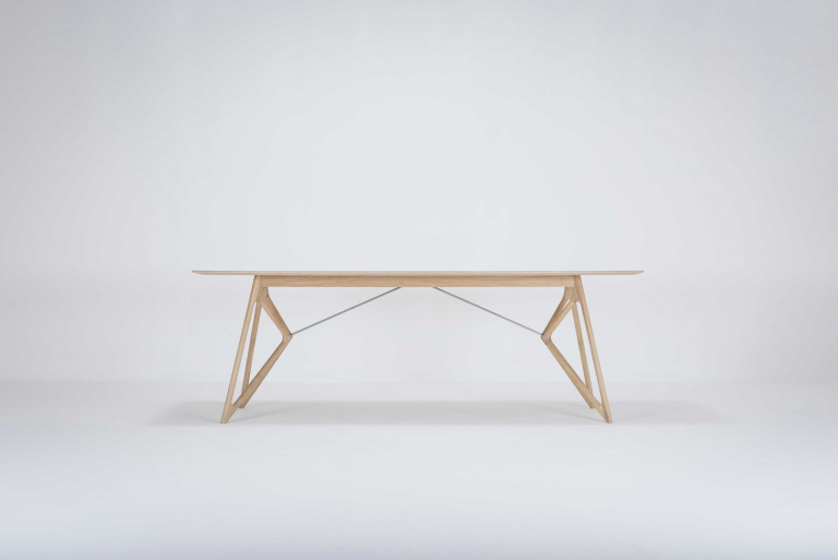Gazzda Tink Tafel linoleum 220x90 whitewash Dark Olive
