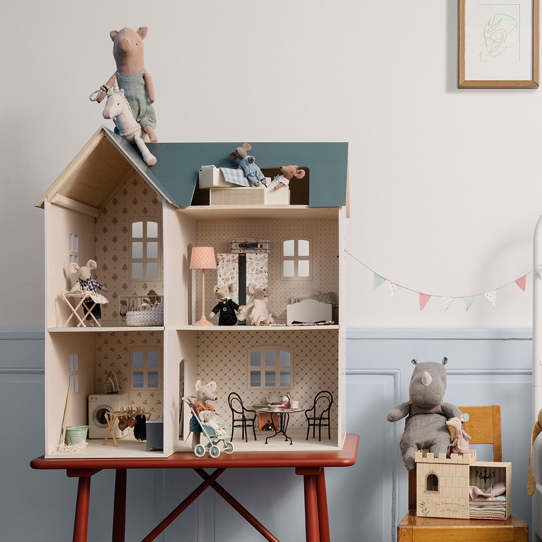 Maileg poppenhuis met behang - 80 cm