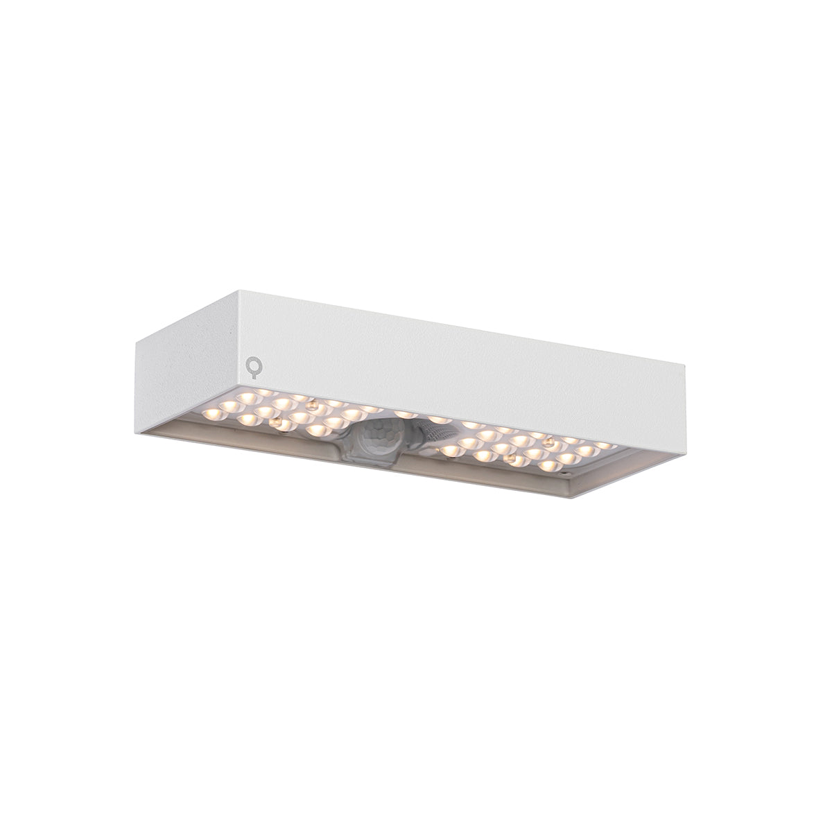 QAZQA Buiten wandlamp wit met dimlicht en sensor op solar - Kayo