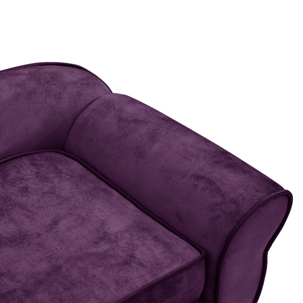 sofá clássico roxo para cachorro