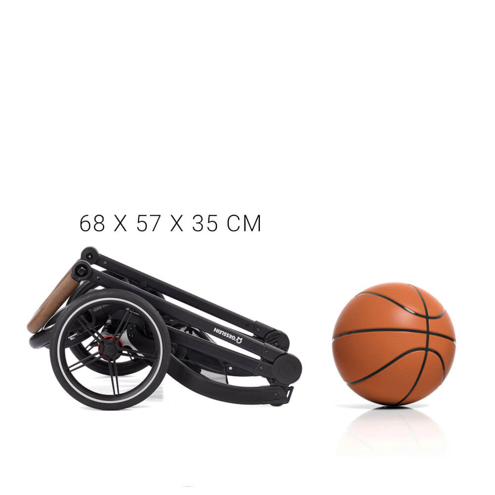 Kombi-Kinderwagen FX4 Soft  Life schwarz/tabak inkl. Babywanne 987987