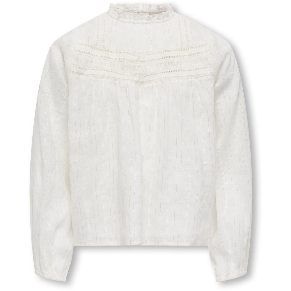 Køb kids ONLY Cloud Dancer Lurex Kogrhea L/S Glitter Top Wvn